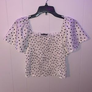 luna moon, size medium, polka dot blouse